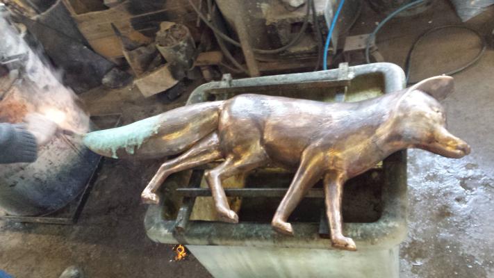 Sculpture à la fonderie